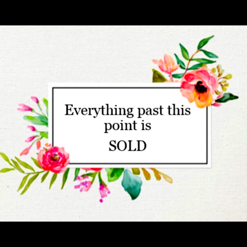 All items below is Sold!